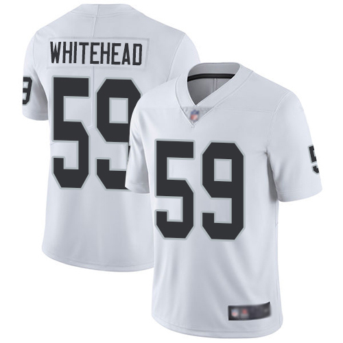 Men Oakland Raiders Limited White Tahir Whitehead Road Jersey NFL Football #59 Vapor Untouchable Jersey->nfl t-shirts->Sports Accessory